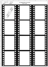 Load image into Gallery viewer, Edible film strip cake topper with personalized photo memories"