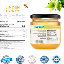 Load image into Gallery viewer, Pure Ukrainian Linden Honey 250g