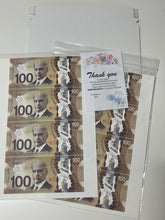 Load image into Gallery viewer, Edible $100 Canadian Bill Cake Topper - Money Theme Decorations