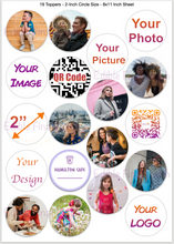 Load image into Gallery viewer, Birthday cookies with personalized edible image toppers