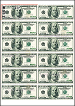 Load image into Gallery viewer, Edible $100 USD Bill Cake Topper - American Money Theme