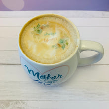 Load image into Gallery viewer, Personalized edible toppers on various beverages