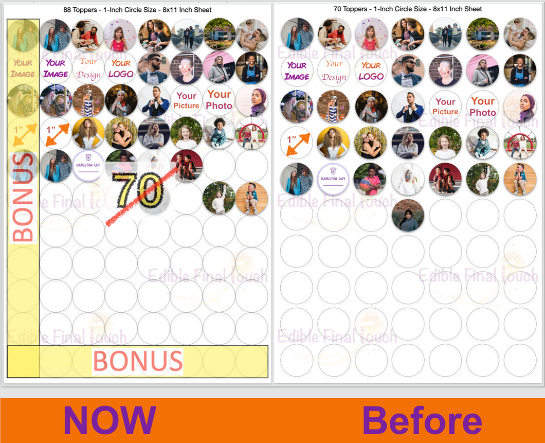 Birthday cookies with personalized edible image toppers