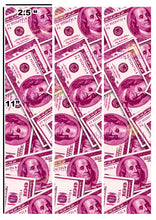 Load image into Gallery viewer, Edible Pink $100 USD Cake Topper

