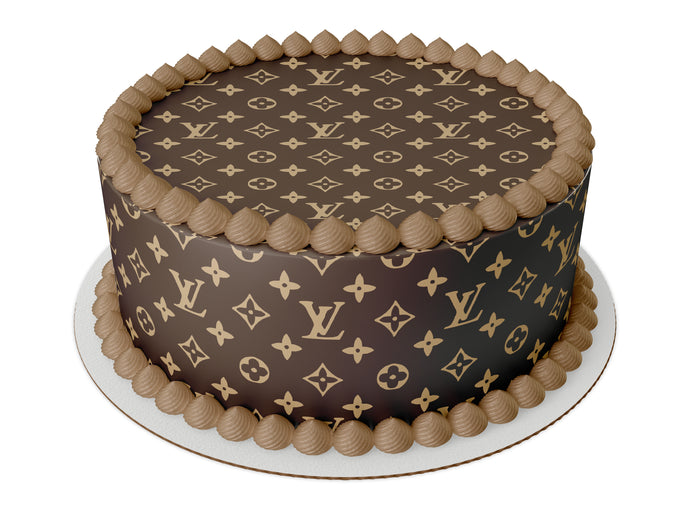 Louis Vuitton LV2 Edible Image Cake Topper Personalized Birthday Sheet  Decoration Custom Party Frosting Transfer Fondant