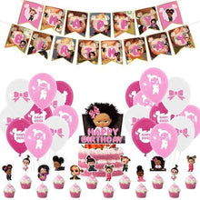 Load image into Gallery viewer,      New Baby Girl Boss Birthday Party Theme Decorations Set
