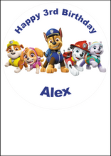 Load image into Gallery viewer, Edible Paw Patrol Cake Topper
