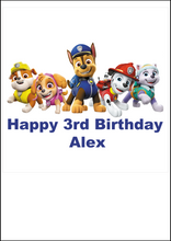 Load image into Gallery viewer, Edible Paw Patrol Cake Topper
