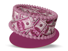 Load image into Gallery viewer, Edible Pink $100 USD Cake Topper
